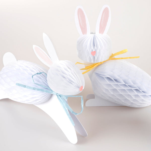 Bunny Honeycomb Decorations (Set of 6)
