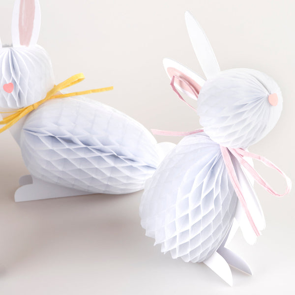 Bunny Honeycomb Decorations (Set of 6)