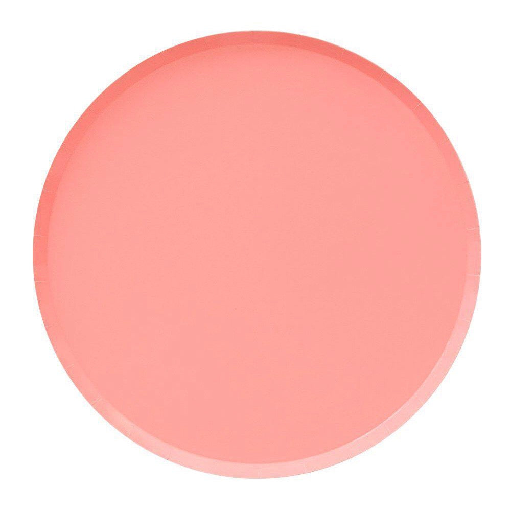 Neon Coral Large Plates