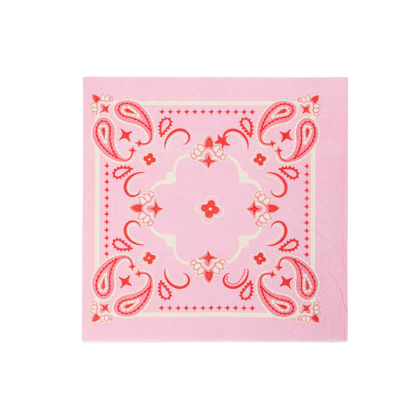 Pink Bandana Small Napkins
