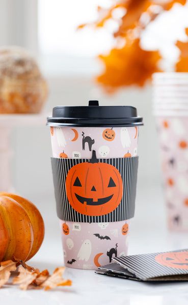 Pink Halloween To-Go Cups