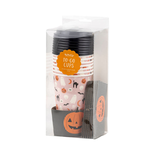 Pink Halloween To-Go Cups