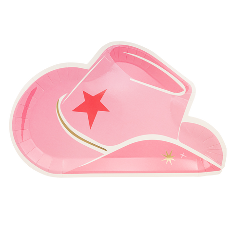 Pink Cowgirl Hat Plates