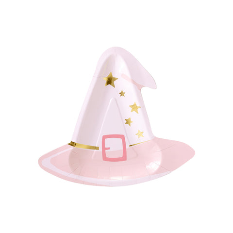 Pink Witch Hat Plates