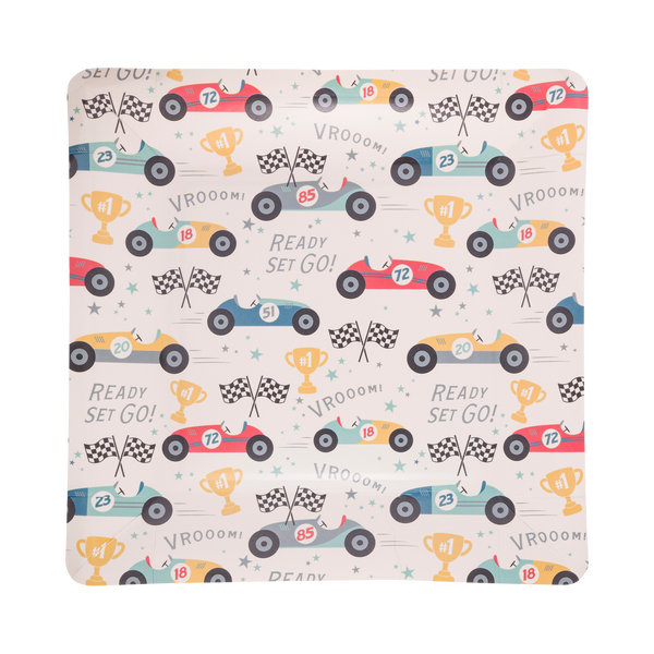 Race Car patterned Plates