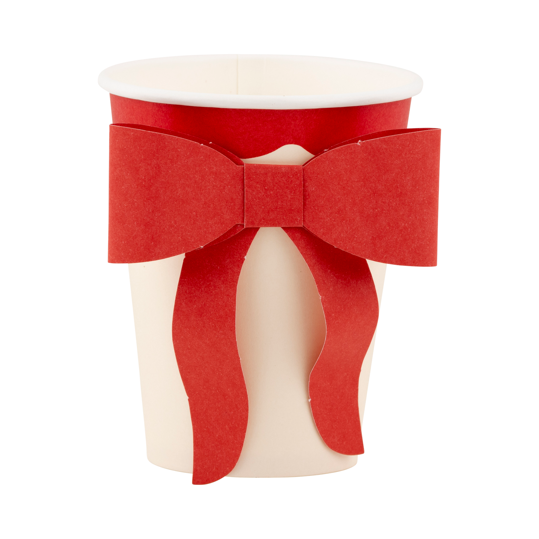 Pink & Red Bow Paper Cups