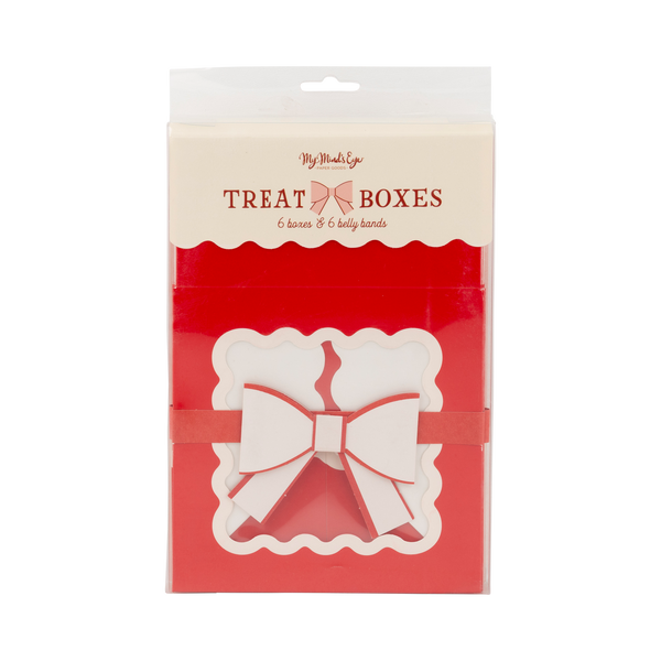 Red Bow Treat Boxes