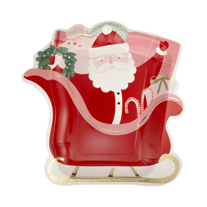 Santa Sleigh Plates