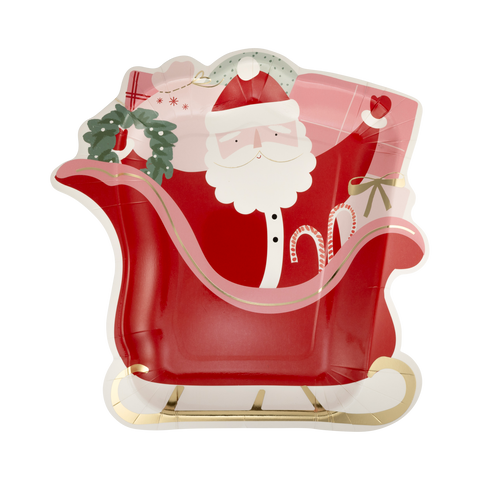 Santa Sleigh Plates