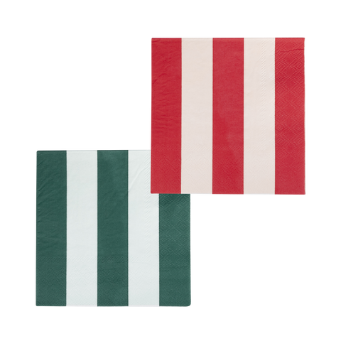 Christmas Striped Napkins