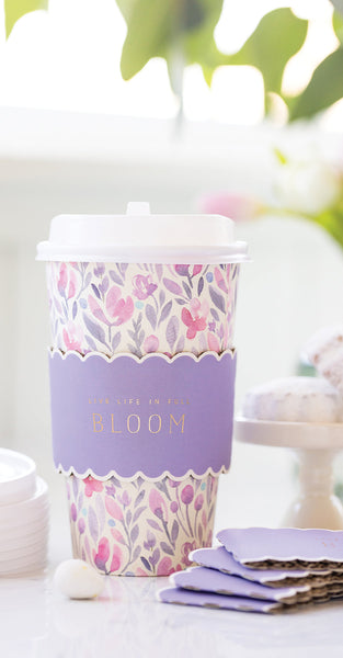 Watercolor Floral To-Go Cups