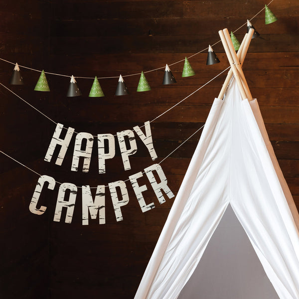 Adventure Happy Camper Tree Banner