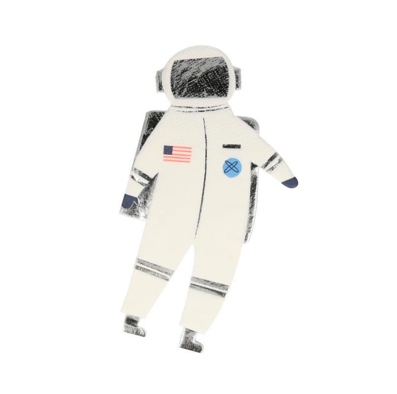 Astronaut napkins that are perfect for a space themed party. Your child will be over the moon! By Meri Meri, sold at A Little Confetti. 