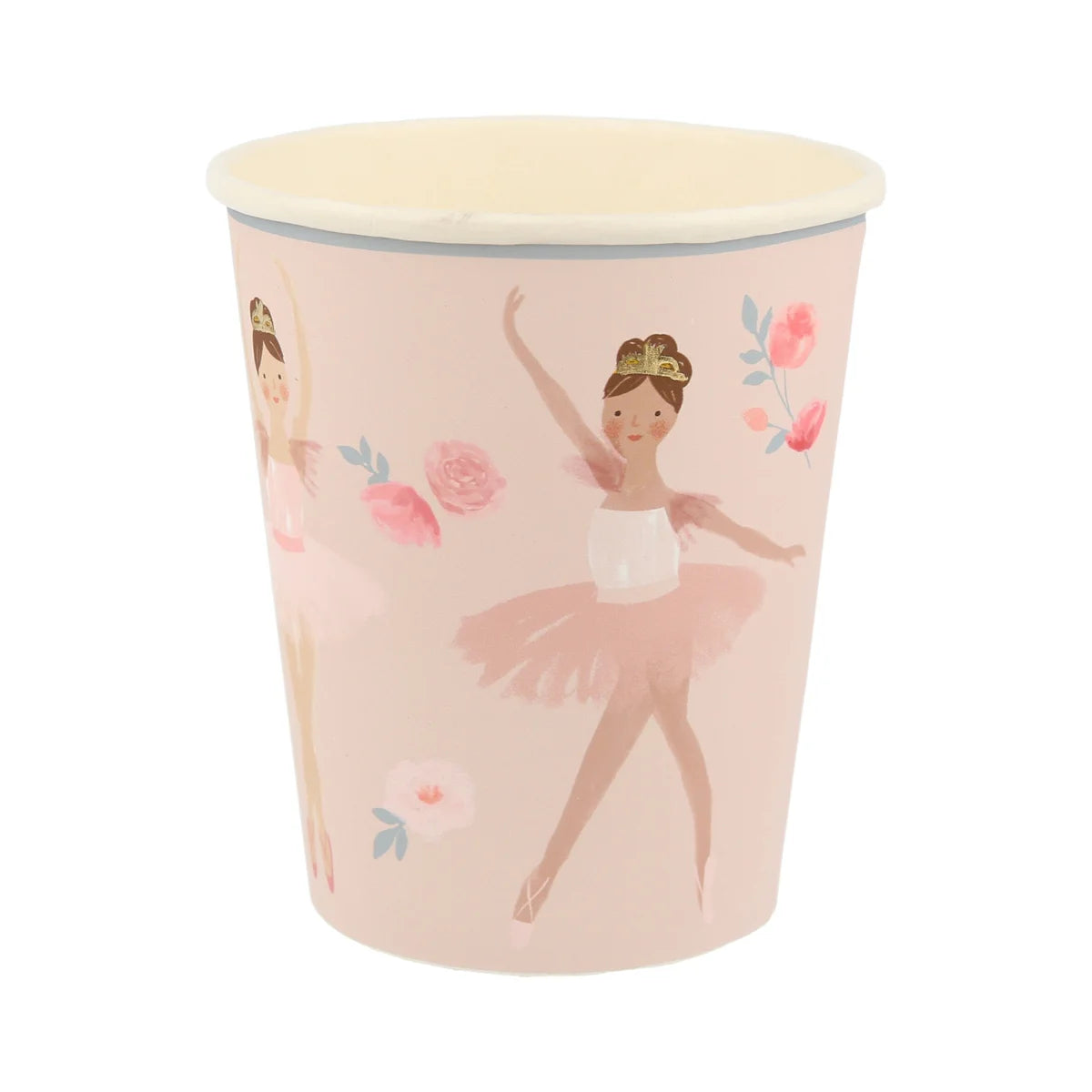 Ballerina cups in pink sold at ALittleConfetti, By Meri Meri