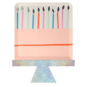 Birthday Cake Plates - A Little Confetti