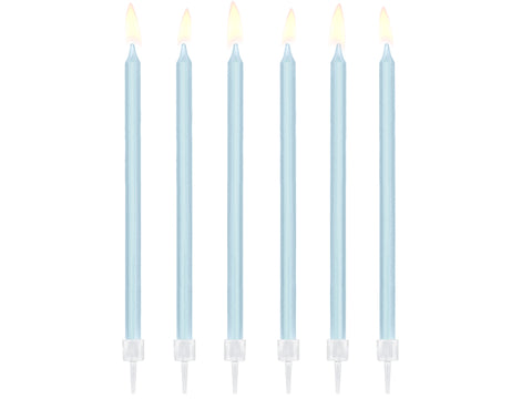 Light Blue Birthday Candles