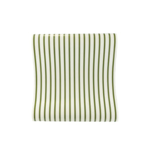 Green striped table runner perfect for your holiday feast décor.  By My Minds Eye, available at A Little Confetti