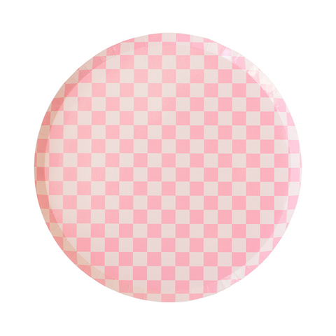 Check it Pink Dinner Plates