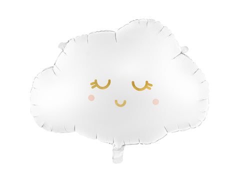 white foil cloud balloon, sold at ALittleConfetti. By PartyDeco