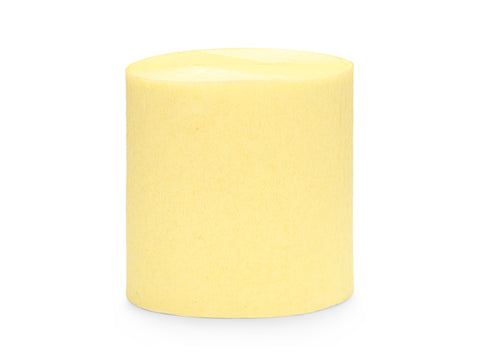 Crepe Paper Streamer Light Yellow - A Little Confetti