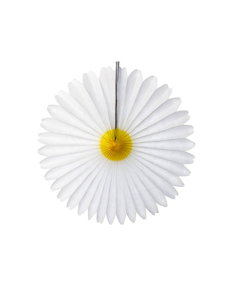 Yellow Daisy Paper Party Fan (Choose your size)