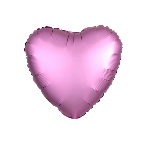 Pink Heart Satin Luxe Balloon - A Little Confetti
