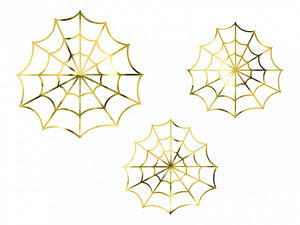 Gold Spiderweb Decorations - A Little Confetti