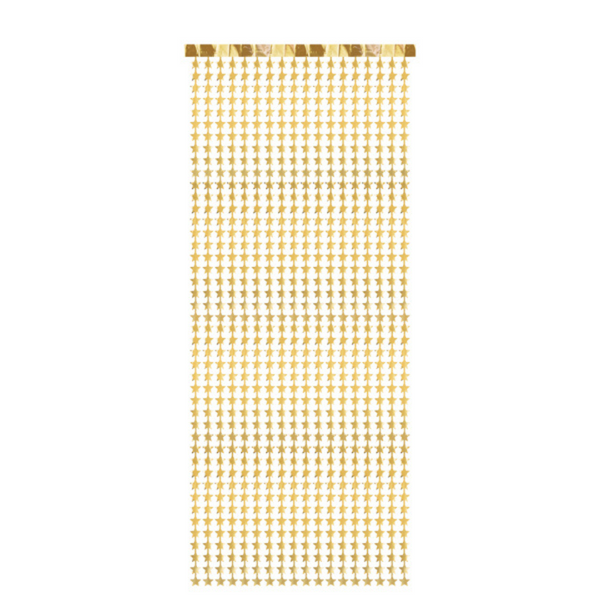 Gold Stars Party Curtain
