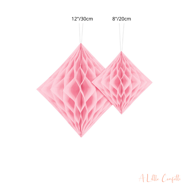 Light Pink Honeycomb Diamonds