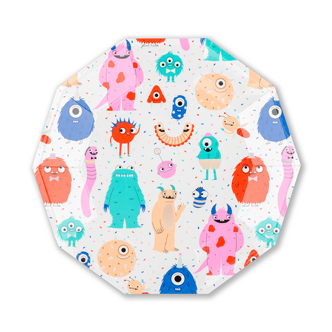 Little Monster Large Plates - A Little Confetti 