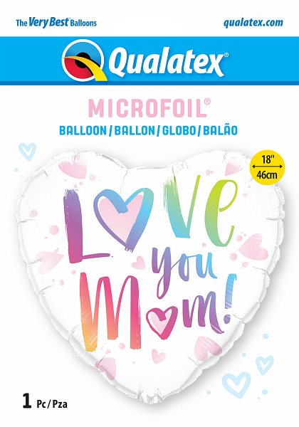 Love You Mom Heart Balloon