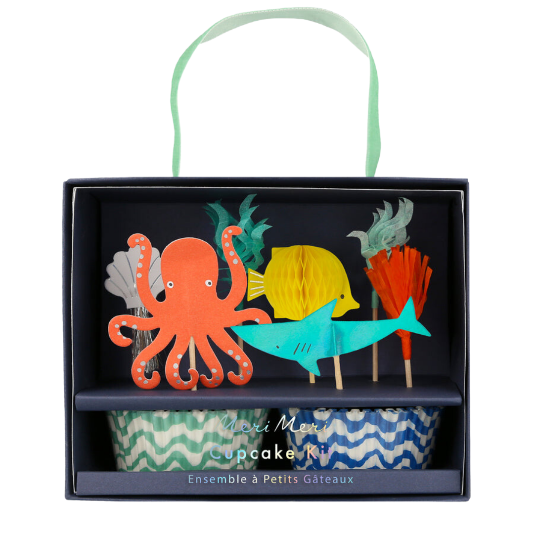 Octopus & Shark Cupcake Kit - A Little Confetti