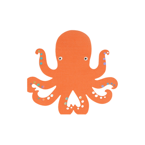 Octopus shaped napkins by Meri Meri