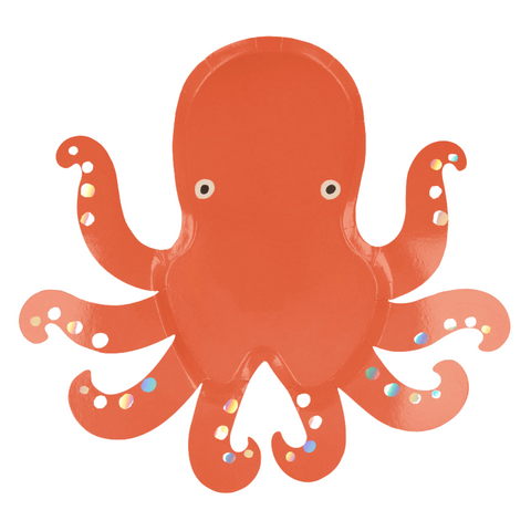 Octopus shaped plates by Meri Meri