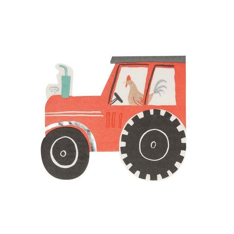 Red Tractor Napkins On The Farm Collection Rooster