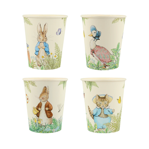 Peter Rabbit in the Garden Cups