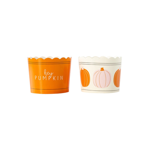 Pink & Orange Pumpkins Baking/Food Cups