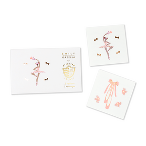 Beautiful ballerina temporary tattoos perfect for any gift basket or birthday sold at ALittleConfetti, by Daydream Society