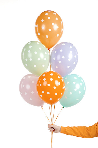 Polka Dot Latex Balloons - 6 pack