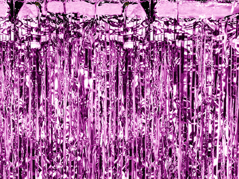 Purple Fringe Curtain Backdrop
