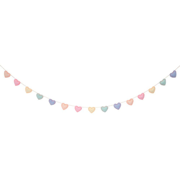 Valentines Rainbow Heart Felt Garland by Meri Meri. Available at A Little Confetti. 