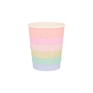 Rainbow Sun Pastel Fringe Cups by Meri Meri 