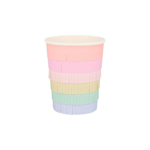 Rainbow Sun Pastel Fringe Cups by Meri Meri 