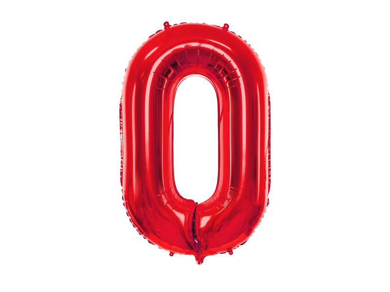 Red 0 Balloon - A Little Confetti