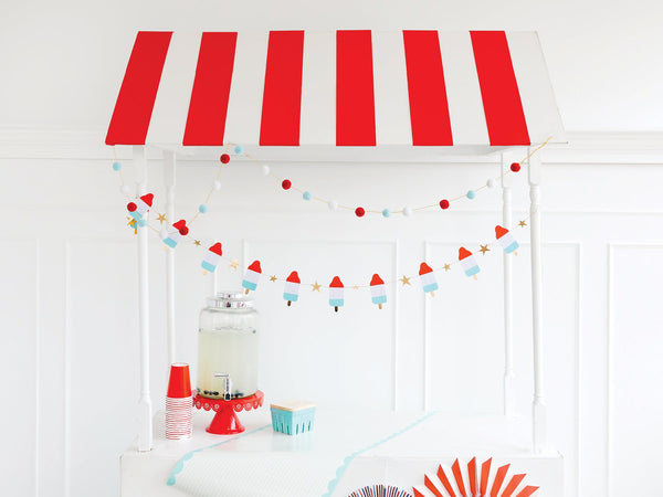 Red, white and blue rocket pop banner set sold at ALittleConfetti, By My Minds Eye