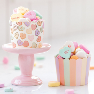 Candy Hearts Baking Food Cups