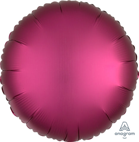Pomegranate Satin Luxe Foil Circle Balloon