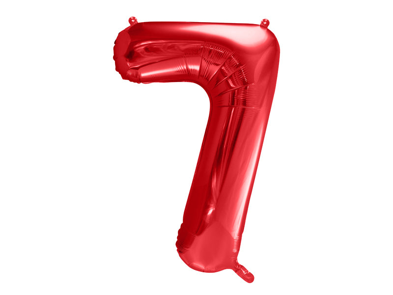 Red Seven Balloon - A Little Confetti
