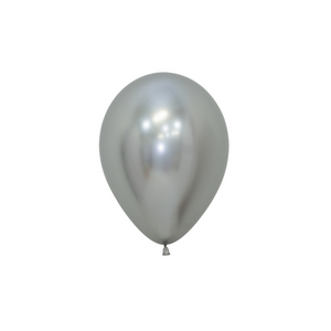 Silver reflex balloons - A little Confetti