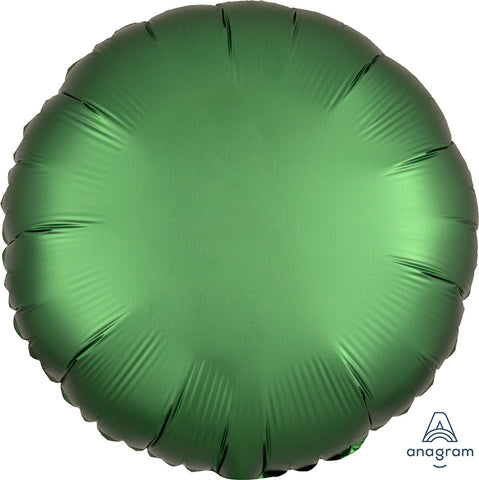 Emerald Green Satin Luxe Circle balloon